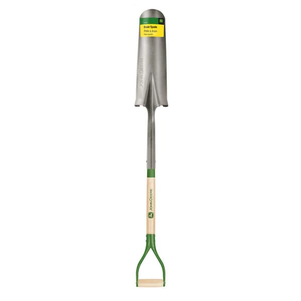 Ornatus Outdoors 42 in. Steel Round Drain Spade with Wood Handle, Green OR3306627 - main